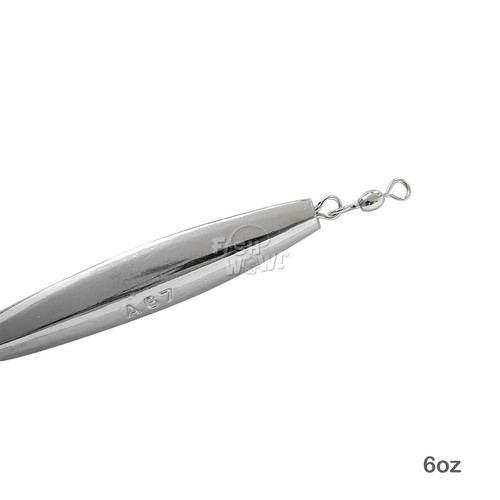 20 Stück Fisch WOW!® 6oz Diamond Jig Chrom mit Drillingshaken 170g Silber unlackiert - Bild 5 von 9