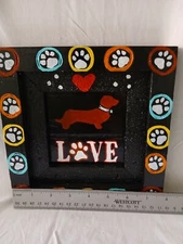 hand painted wood wall decor