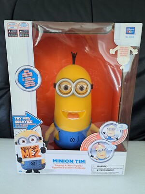 Despicable Me 2 Minion Tim Singing Action Figure New Unopened Box (See Video)
