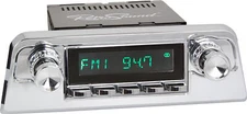 RetroSound 1961-1963 Ford Thunderbird Radio AM FM Bluetooth/iPhone M4 Chrome