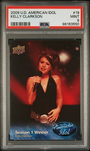 2009 U.D. AMERICAN IDOL KELLY CLARKSON #19 MINT 9 PSA