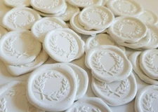 Wax seal stickers -  laurel wreath wedding envelope seals self adhesive 