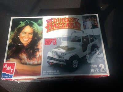 The Dukes Of Hazzard Daisys Jeep Cj Golden Eagle Model Kit Missing Pcs Ebay