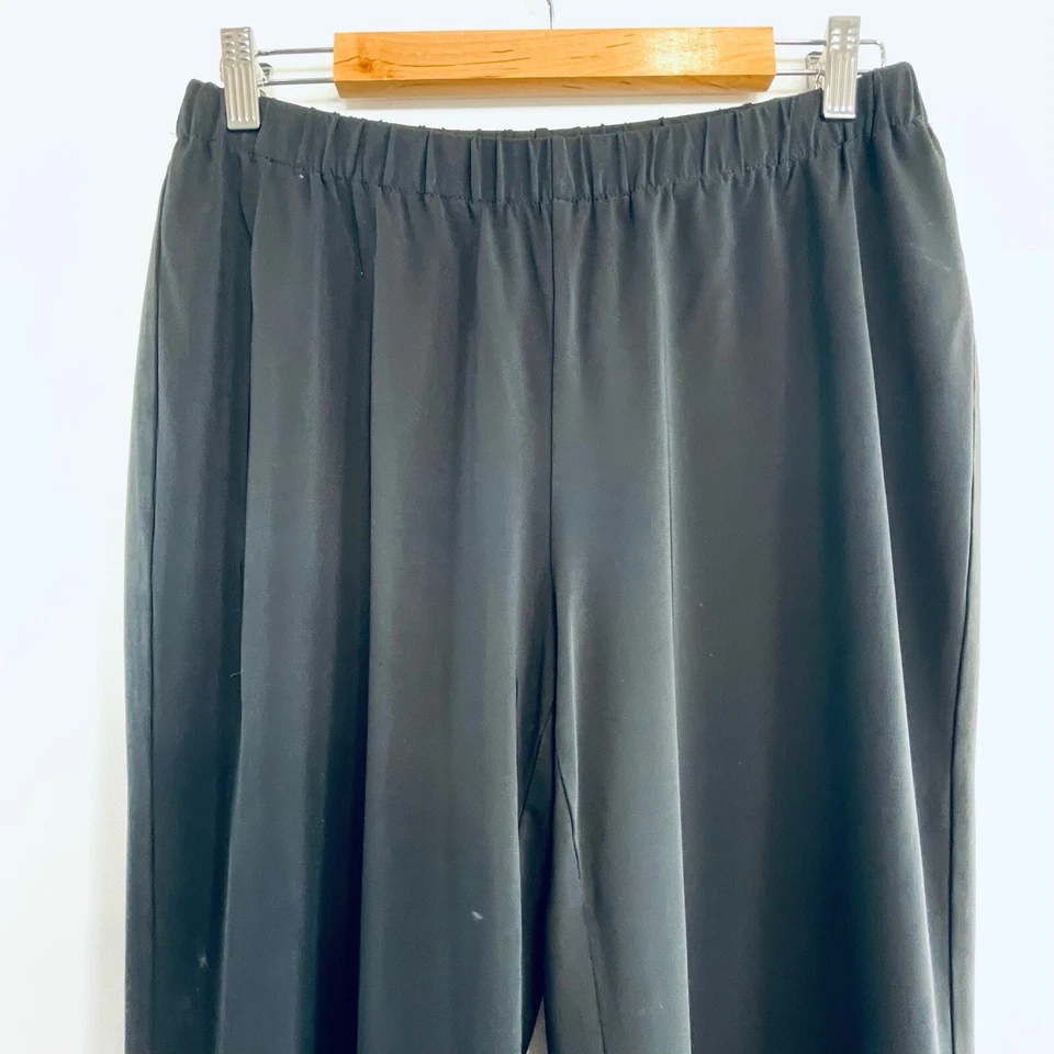 Pantalones de pierna ajustados clásicos jersey negro Marina Rinaldi talla S 16 talla grande Foto 3 de 4