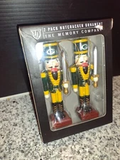 Green Bay Packers Football Nutcracker Ornaments. The Memory Company. NFL. NEW