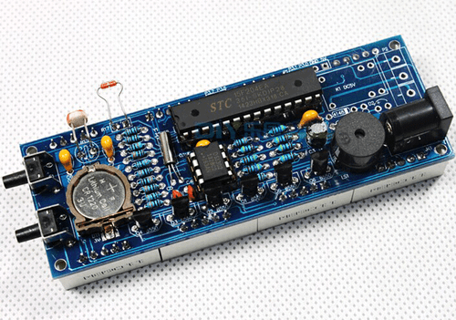 Rot Digital LED Elektronischer Mikrocontroller Uhr Bildschirm Anzeige Zeit Zum Selbermachen A3GS - Bild 2 von 7