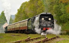Locomotive train à vapeur 34007 Wadebridge 12x8 pouces photo imprimée