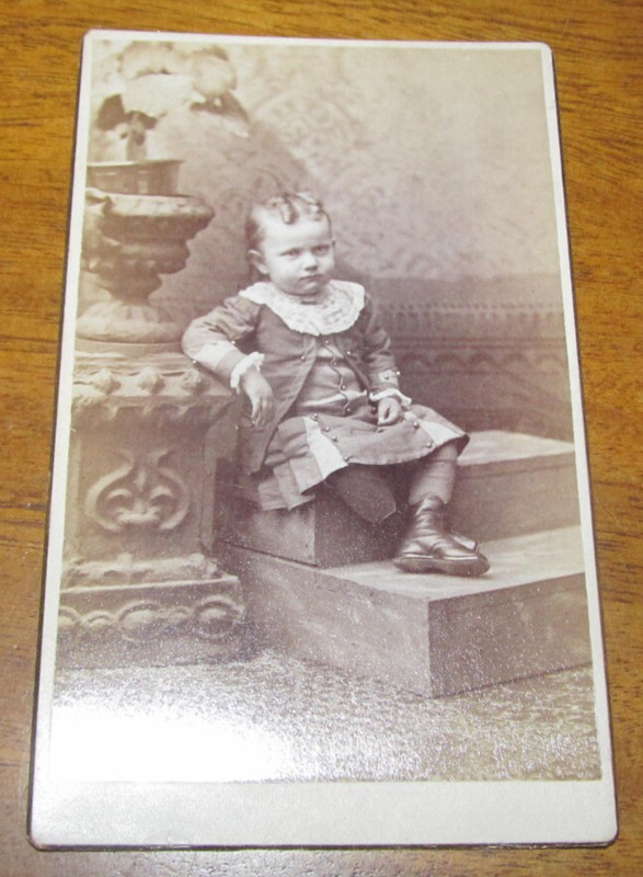 Antique Toddler Baby Richfield Springs New York Photo Lollipop Guild Kid Boy