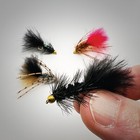 4 Pc Woolly Bugger Assortment #10, Fly Fishing Bass & Trout Streamer Flies B — photo 1