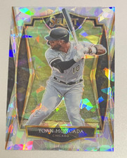 2021 Panini Select Cracked Ice Premier Prizm Yoan Moncada #152 /25