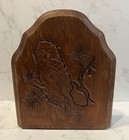 Vintage Carved Wood Owl Bookends ~ PreOwned — photo 2