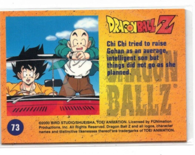 2000 funimation bird studio dragonball z trading card #73 | eBay