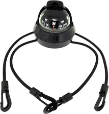 Seaturtl Kayak Compass - Full-Size Mountable Marine Compass with Adjustable Hood