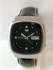 VINTAGE SEIKO 5 AUTOMATIC BLACK DIAL 7009-5150 JAPAN MEN'S WORKING CONDITION