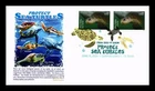 Dr Jim Stamps Olive Ridley Sea Turtle Perf Imperf Panda Cachets First Day Cover