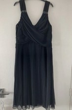 Next black dress size 14 worn once floaty, sheer pretty New Years Eve