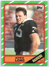 1986 Topps #67 Howie Long Los Angeles Raiders