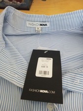 Women's NWT Fashion Nova Office Favorite Shirt Dress Size 1X