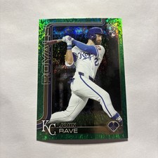 2025 Topps Update #US192 John Rave RC Green Holo Foil /99 Kansas City Royals