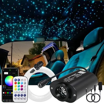 Fiber Optic Starlight Car Headliner Lights Kit 450pcs 0.03in 9.8ft