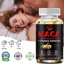 Maca Capsules - Antioxidant, boosts blood flow and immune system 120 Capsules