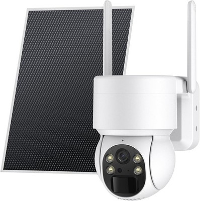 4G LTE Cellular Security Camera Solar with HD Live Video PIR Motion IP65...