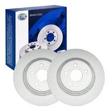 2x HELLA PAGID BREMSSCHEIBEN Ø330mm HINTEN passend für MERCEDES GLE 56069PRO_HC