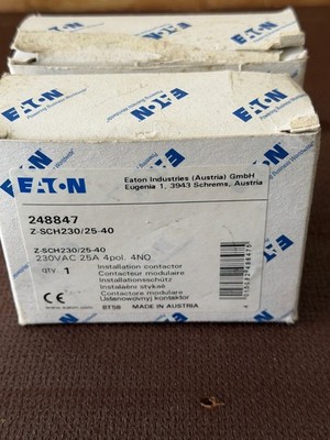 Eaton Installationsschütz 230V AC, 25A, 4 Schließer Z-SCH230/25-40