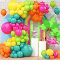 Luftballons Girlande 110 StüCk Bunt Karneval Hawaii Geburtstag Deko Sommer Party