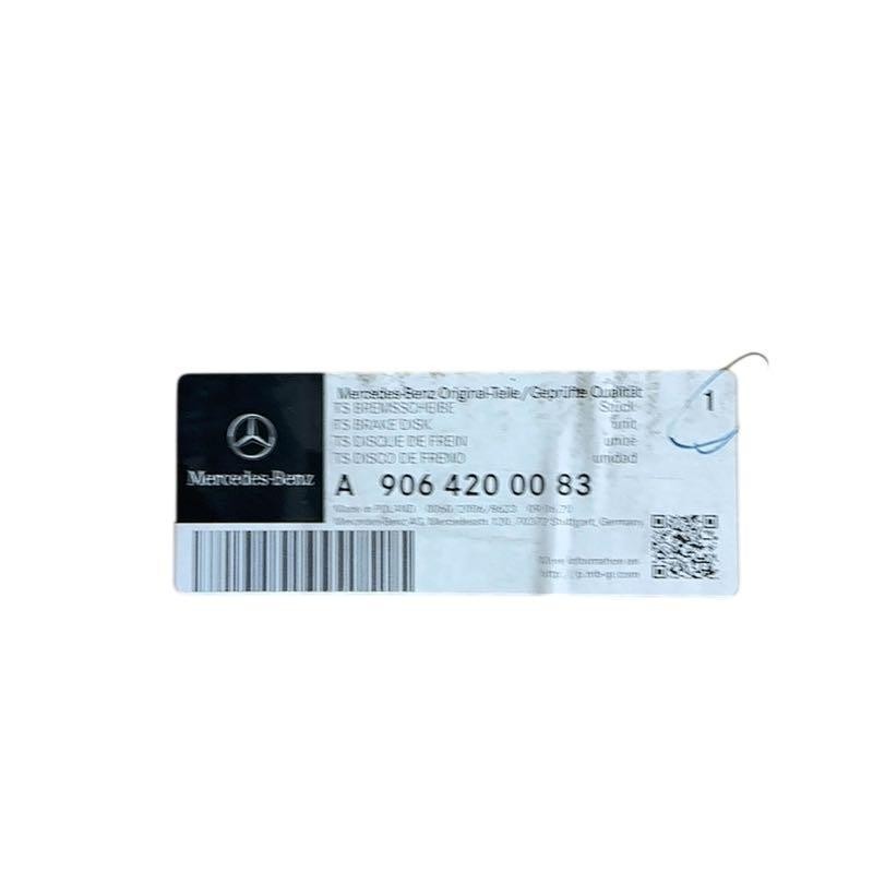 Disques de frein MERCEDES Sprinter A9064200083 pour utilitaire de livraison