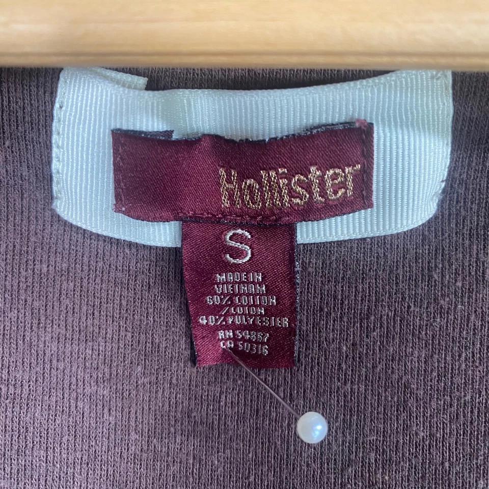 Top Babydoll Hollister Vintage Y2k Pequeño Calce Ajustado Cuello en V Bella Elena Grunge Foto 4 de 4