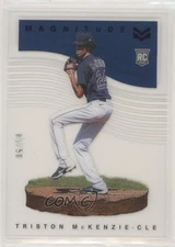 2021 Panini Chronicles Magnitude Blue /50 Triston McKenzie #33 Rookie RC