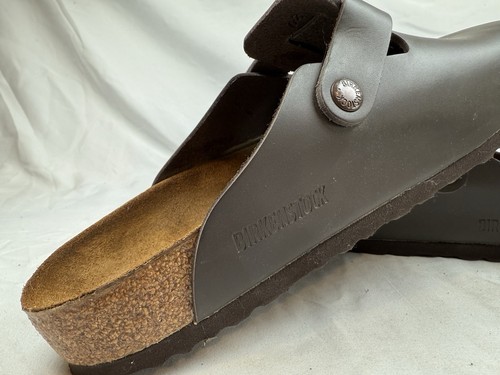 BIRKENSTOCK Brown Clog Oiled Leather 40 US W9 M7 New Without Box Leather Shoes - Picture 3 of 6