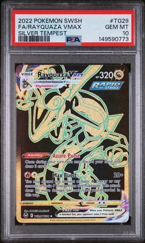 RAYQUAZA VMAX TG29/TG30 FULL ART SILVER TEMPEST POKEMON PSA 10