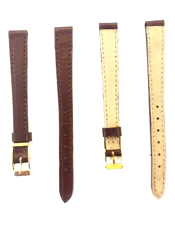 BRACELET MONTRE CUIR VERITABLE 10 MM MARRON - Photo 1/1