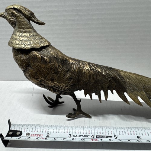 Vintage Messing Fasan Figur 11 cm - Bild 5 von 7