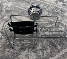 Silver - BINO SmartSuction Shower Combo Basket