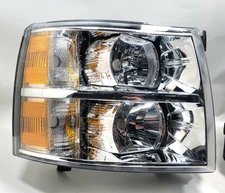 For 2007-2014 Chevy Silverado 1500 2500HD Chrome Headlight Passenger Right Side