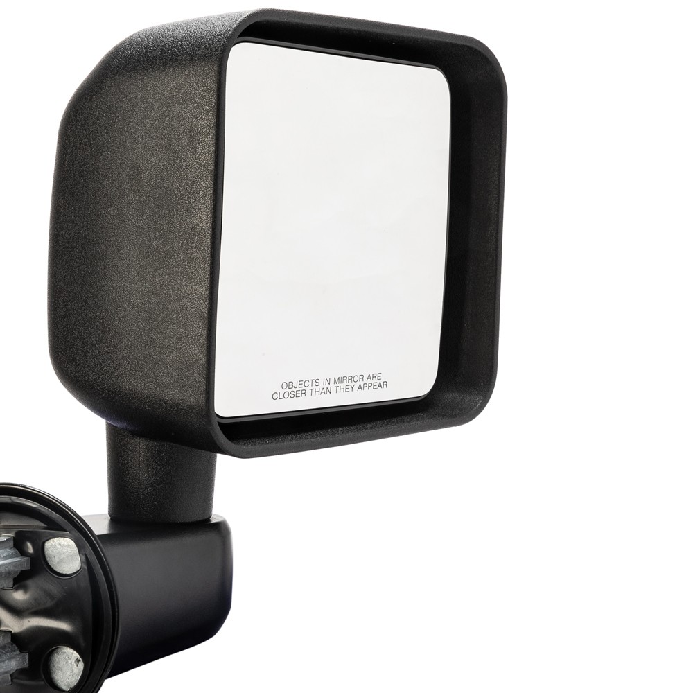 Manual Mirrors Black Left Right Side Pair For 2007-2017 Jeep Wrangler thumbnail 14