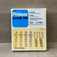 Preiser 17100 Cargo 90 Pieces - HO Scale - New Old Stock