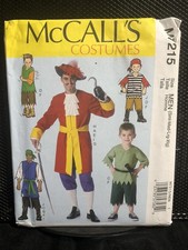 2015 McCall  s Costume Pattern M7215 Men  s Pirate Costume Size S - XLG Uncut