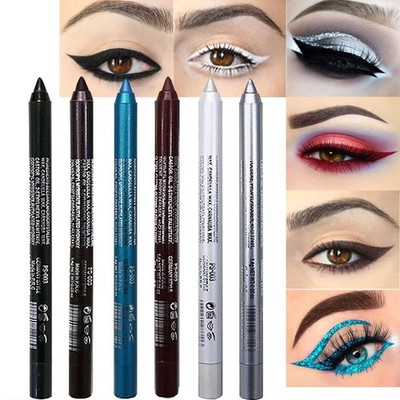 evpct 6Pcs White Glitter Eyeliner Pencils Set 6 Count (Pack of 1), Set01 
