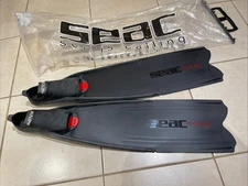 Seac Motus 39/40 Apnea Fin; Dive Fins - Full Foot 0710025520466A NEW