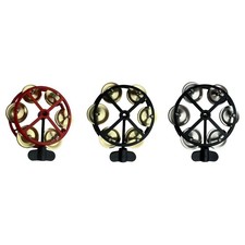 Mountable Hi Hat Tambourine with Row Jingles for Kids Adults KTV Concert