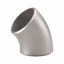 Merit Brass 01602-64 45 Elbow 4" OD SS SCH 10S Butt Welded Long Radius