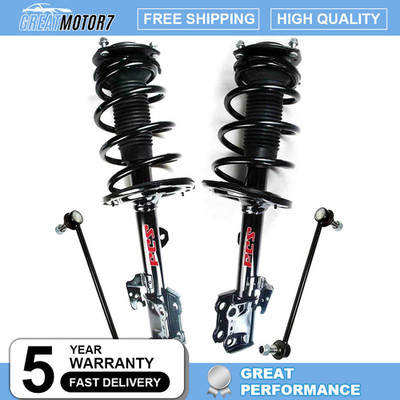 FCS Complete Front Struts W/Sway Bar For 2009-2010 Toyota Highlander 2.7L 2WD
