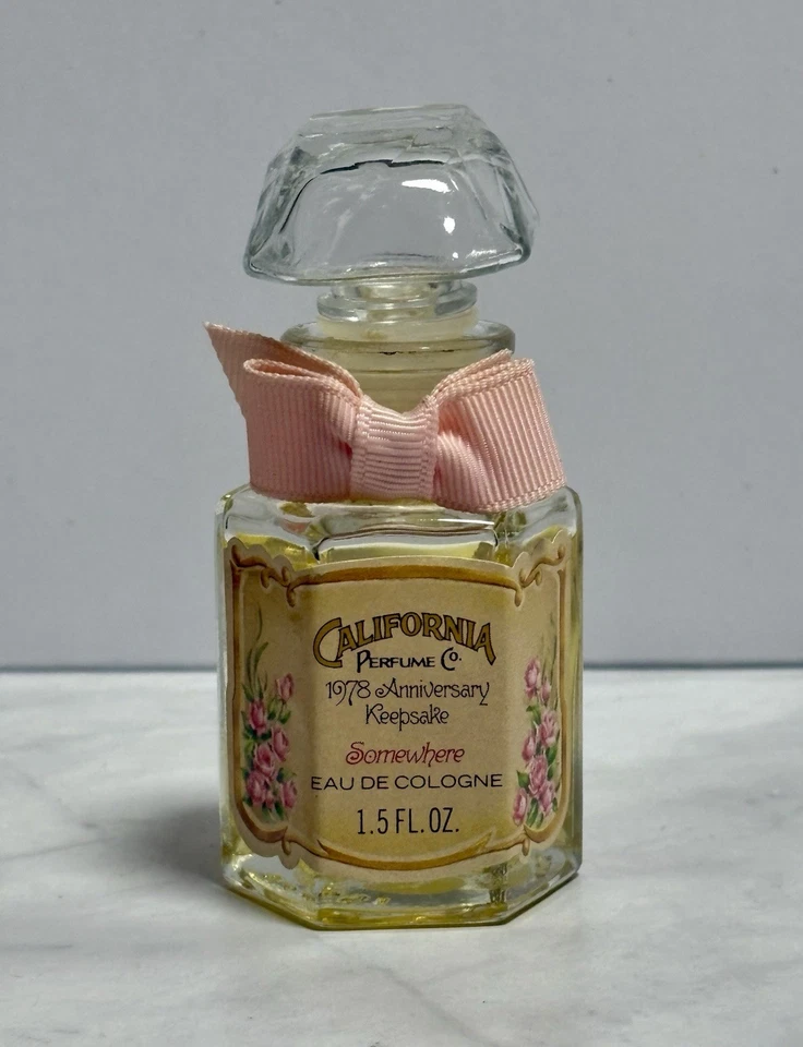 Avon California Perfume Co SOMEWHERE 1978 Anniversary Keepsake Cologne- SEE FILL - Image 2 of 4