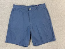 Vineyard Vines 100 Cotton CLUB Chino Shorts Men's 34 Blue - 9"