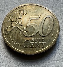 50 euro centów 2002 A Brama Brandenburska Błędne tłoczenie Obrót stempla Około 90 stopni