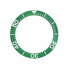 REPLACEMENT BEZEL INSERT GREEN FOR WATCH 42.60MM X 33.90MM